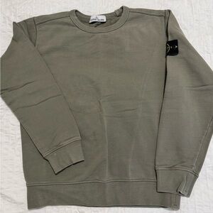 Stone Island Crewneck & Sweatpant Set – Military Green (Size M)